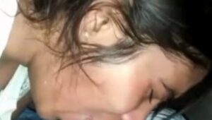 Indian girlfriend Neha tongue play and hot blowjob